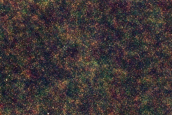 porción del universo observable con cientos de millones de galaxias